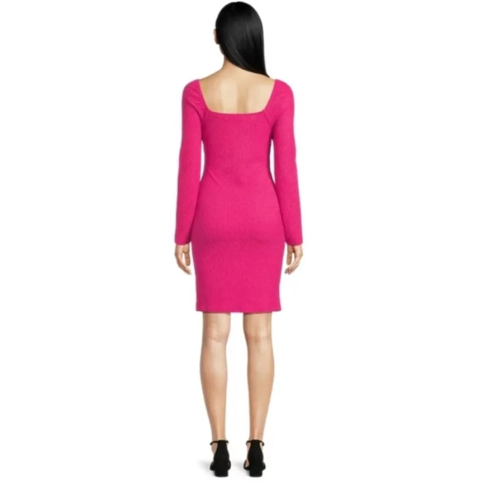 Madden NYC~NWT~Women’s Textured Dress in Punk Pink~Size XXL - Picture 3 of 10